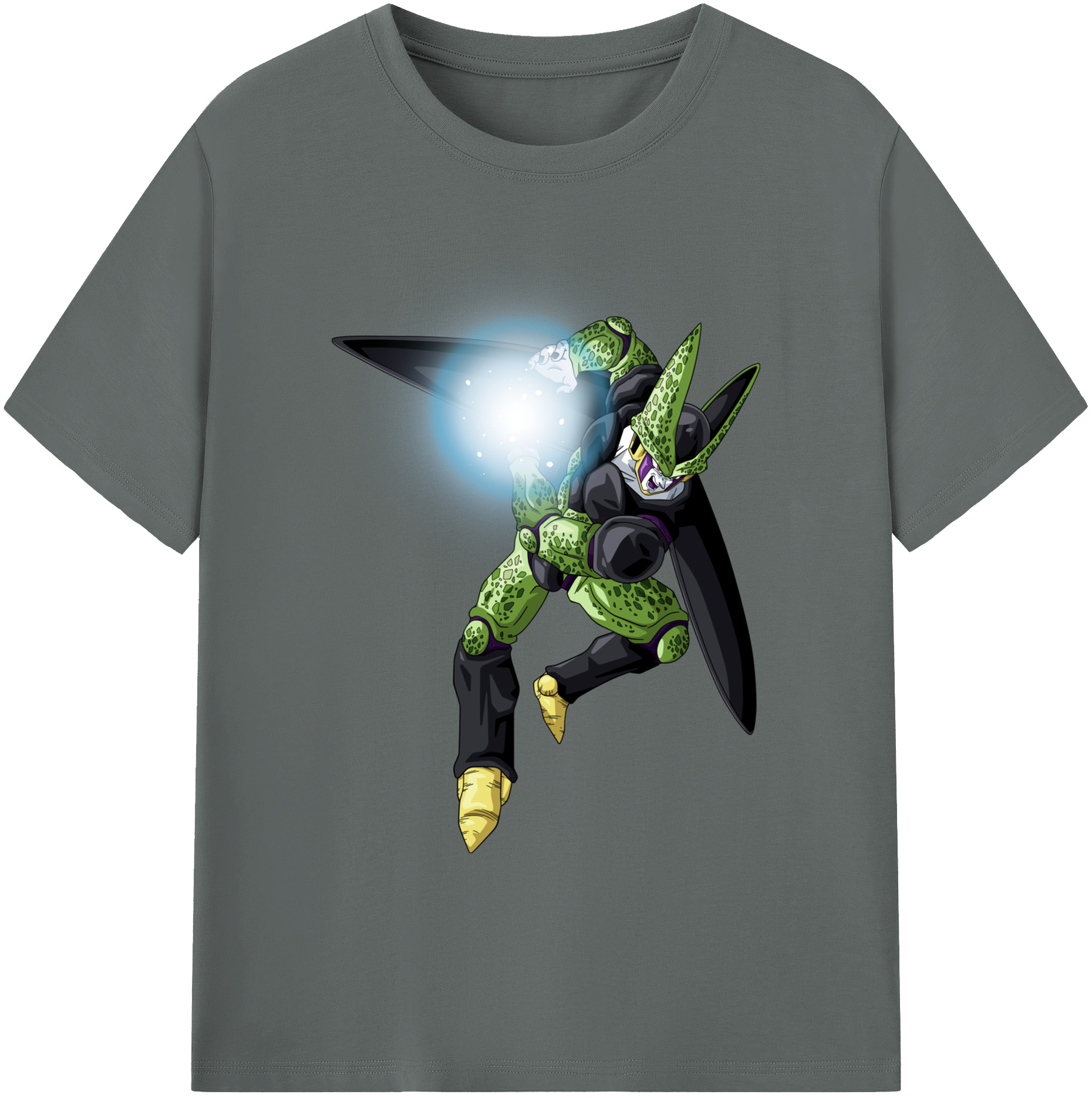 （画像用） ドラゴンボール セル DRAGON BALL Cell 綿100％ メンズ半袖Tシャツ｜肌触りやわらか＆通気性
